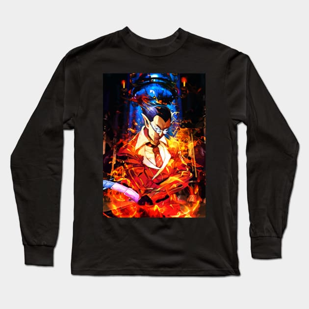 Red creator of the blazing Long Sleeve T-Shirt by hustlart